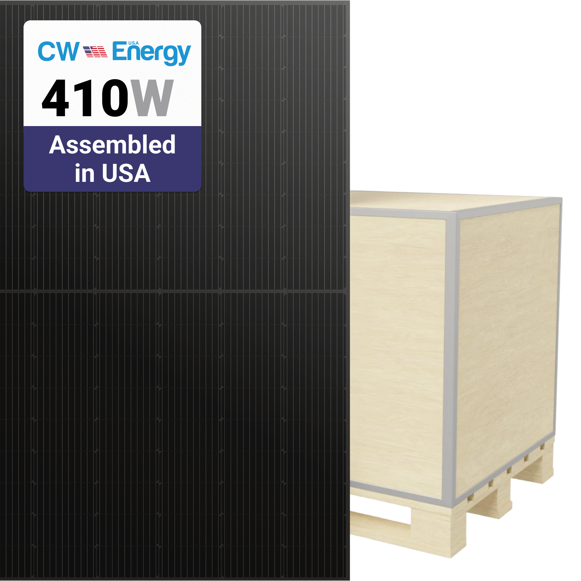 CW Energy 410W Solar Panel 108 Cells Bifacial product image