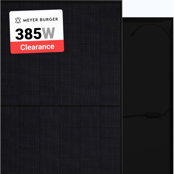 Meyer Burger 385W Solar Panel 120 Cell HJT All-Black MB_B120AyB_385 Clearance