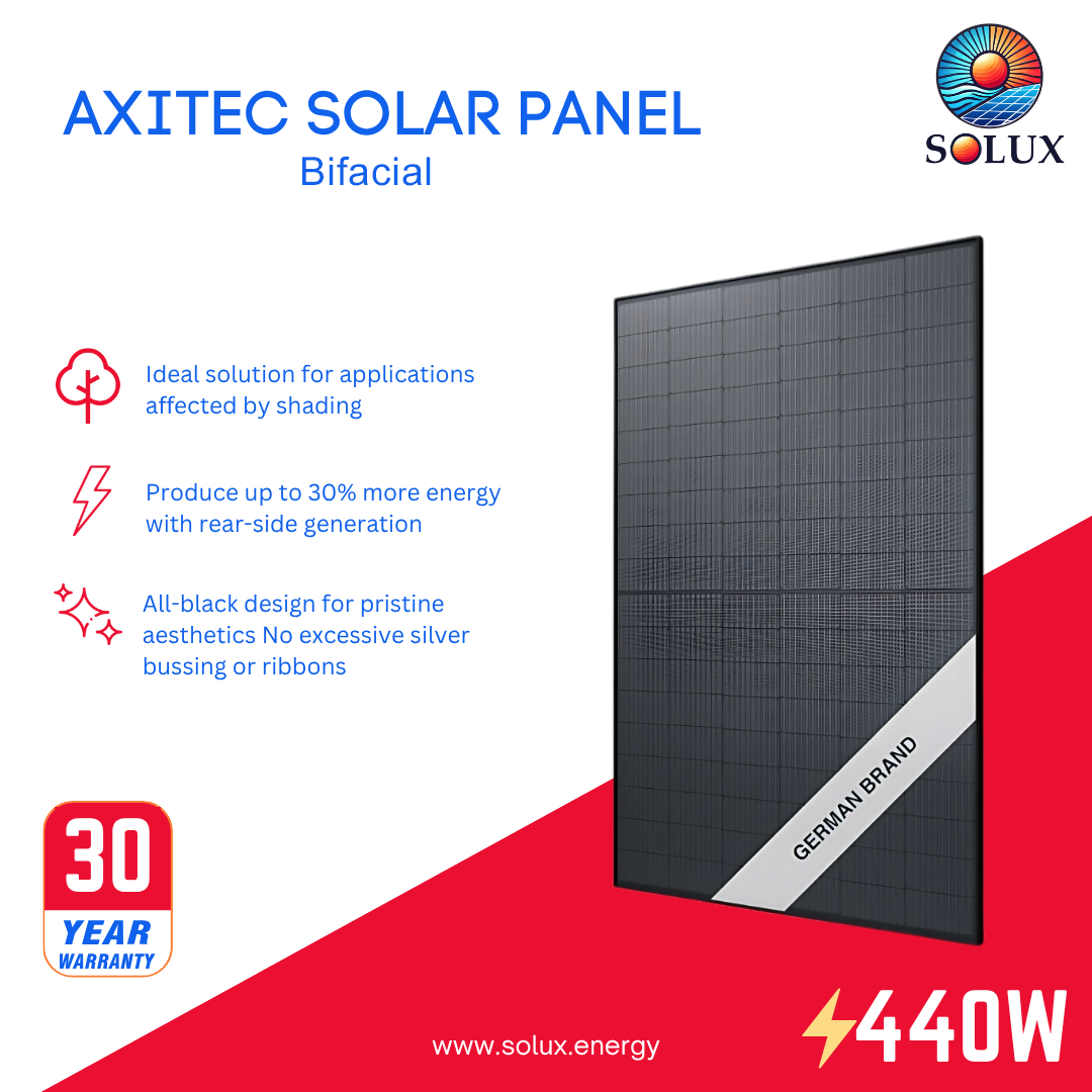 Axitec 440W Bifacial Monocrystalline Solar Panel