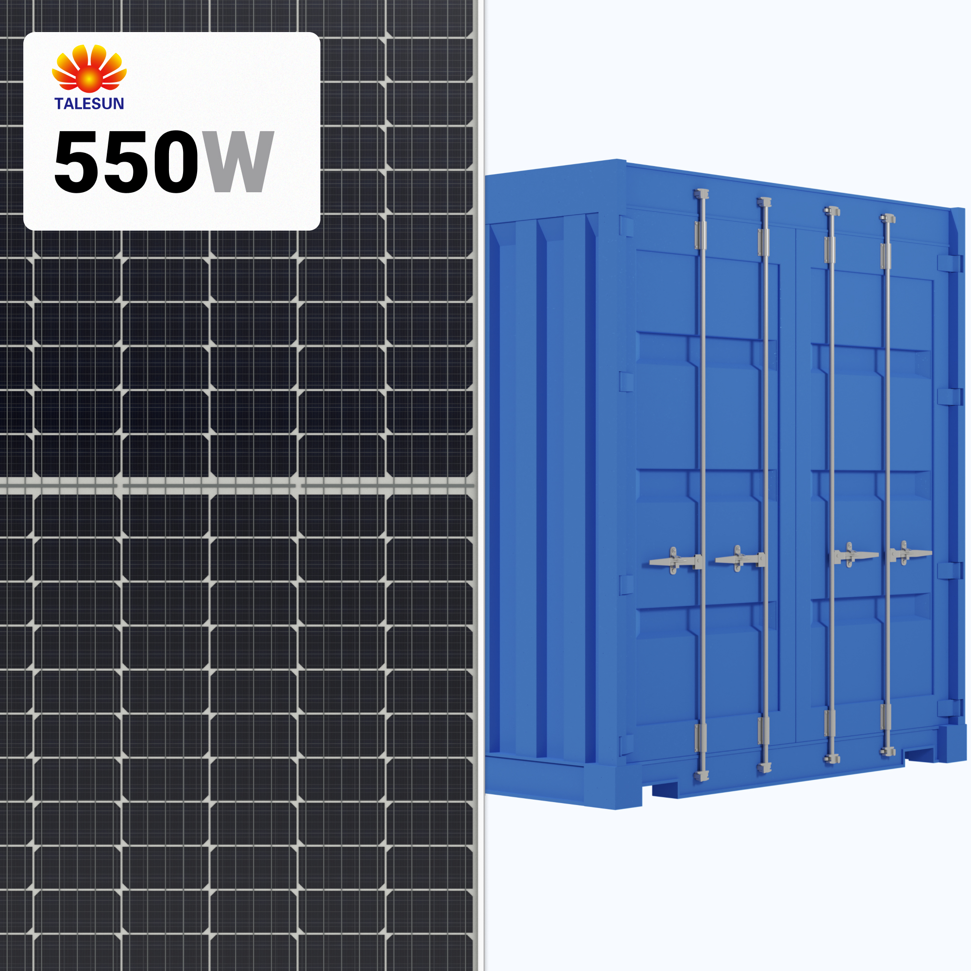 Talesun 550W Solar Panel 144 Cells Bifacial product image