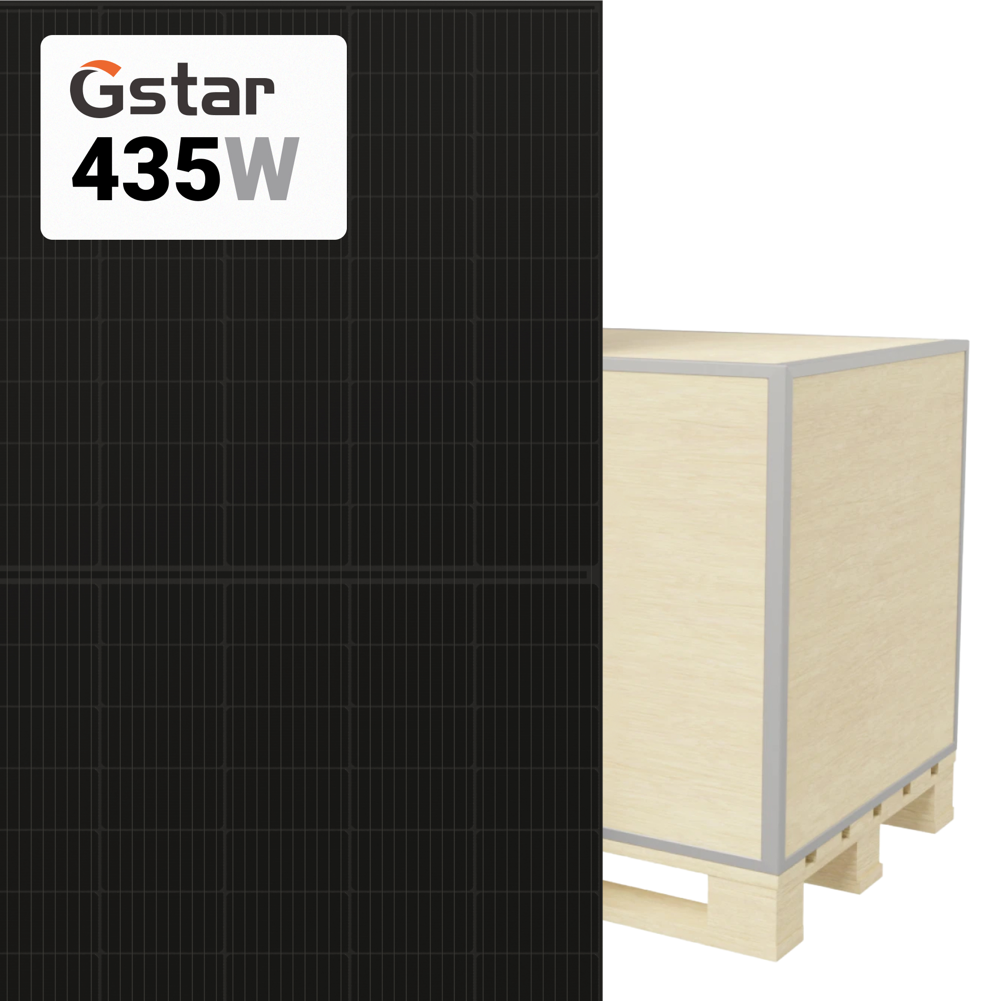 GSTAR 435W Solar Panel 108 Cell CleanEdge All Black product image