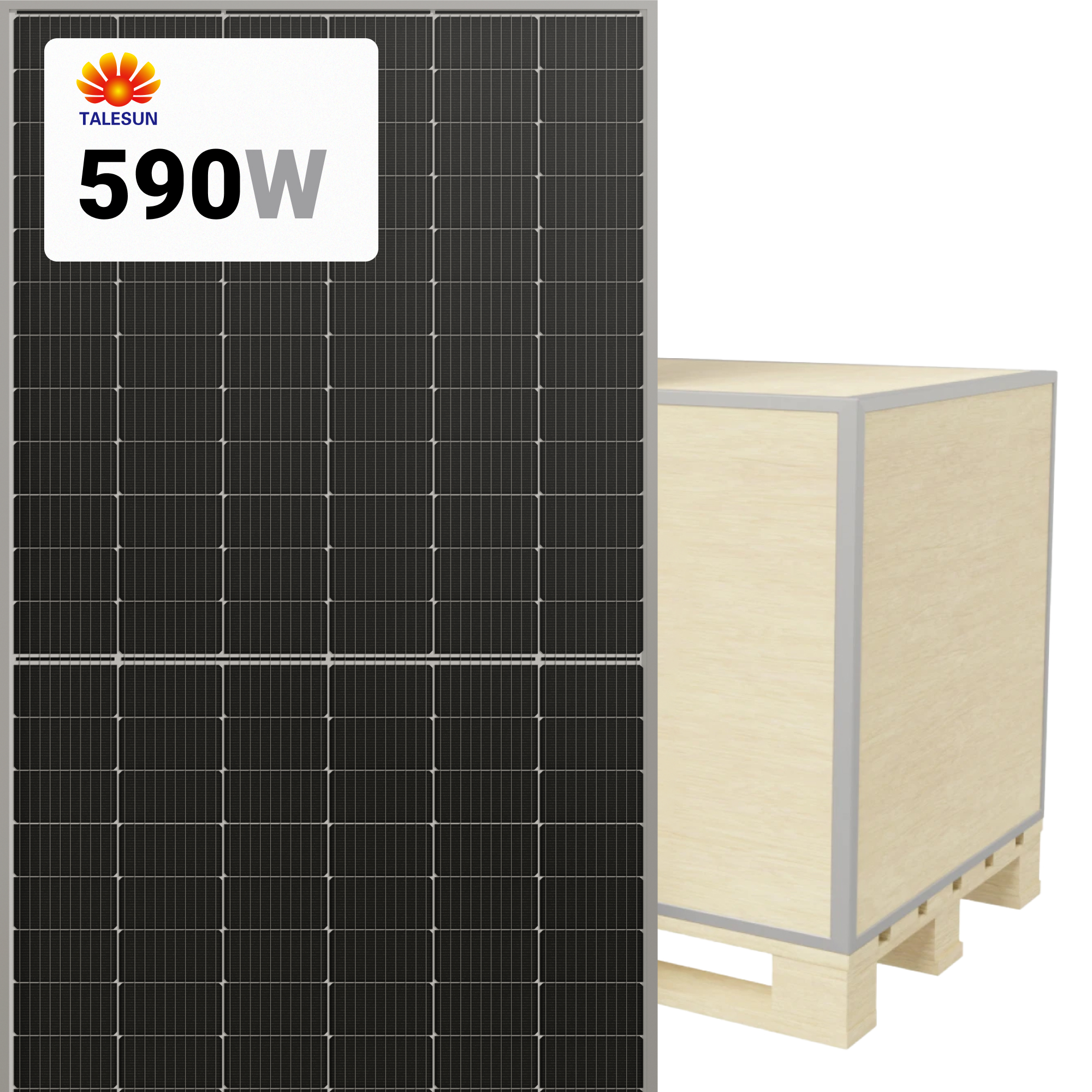Talesun 590W Solar Panel 144 Cells Bifacial product image