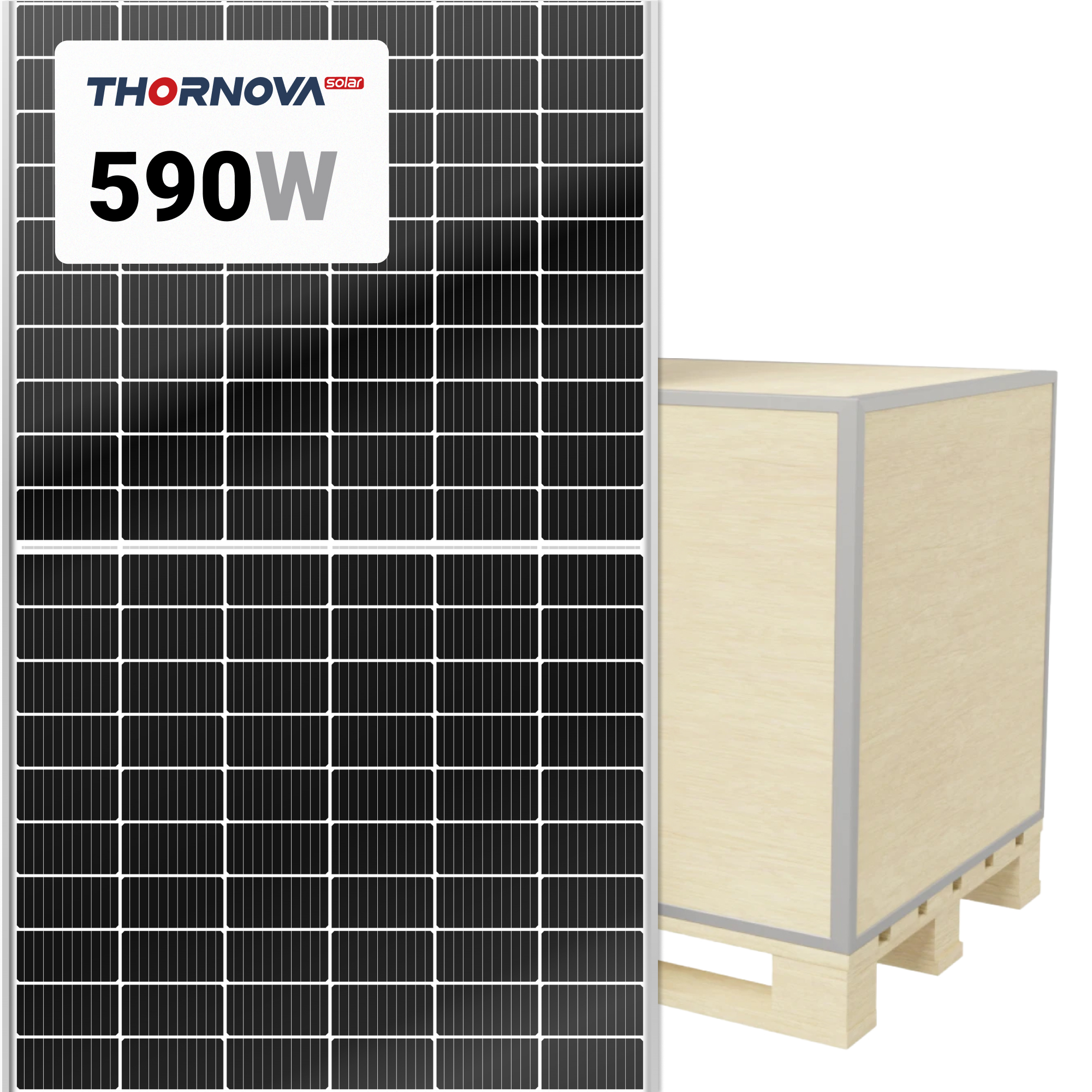 Thornova Solar 590W Solar Panel 144 Cells Bifacial M Pro product image