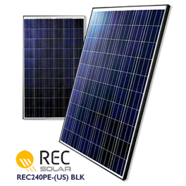 REC 240PE-USBLK Solar Panel