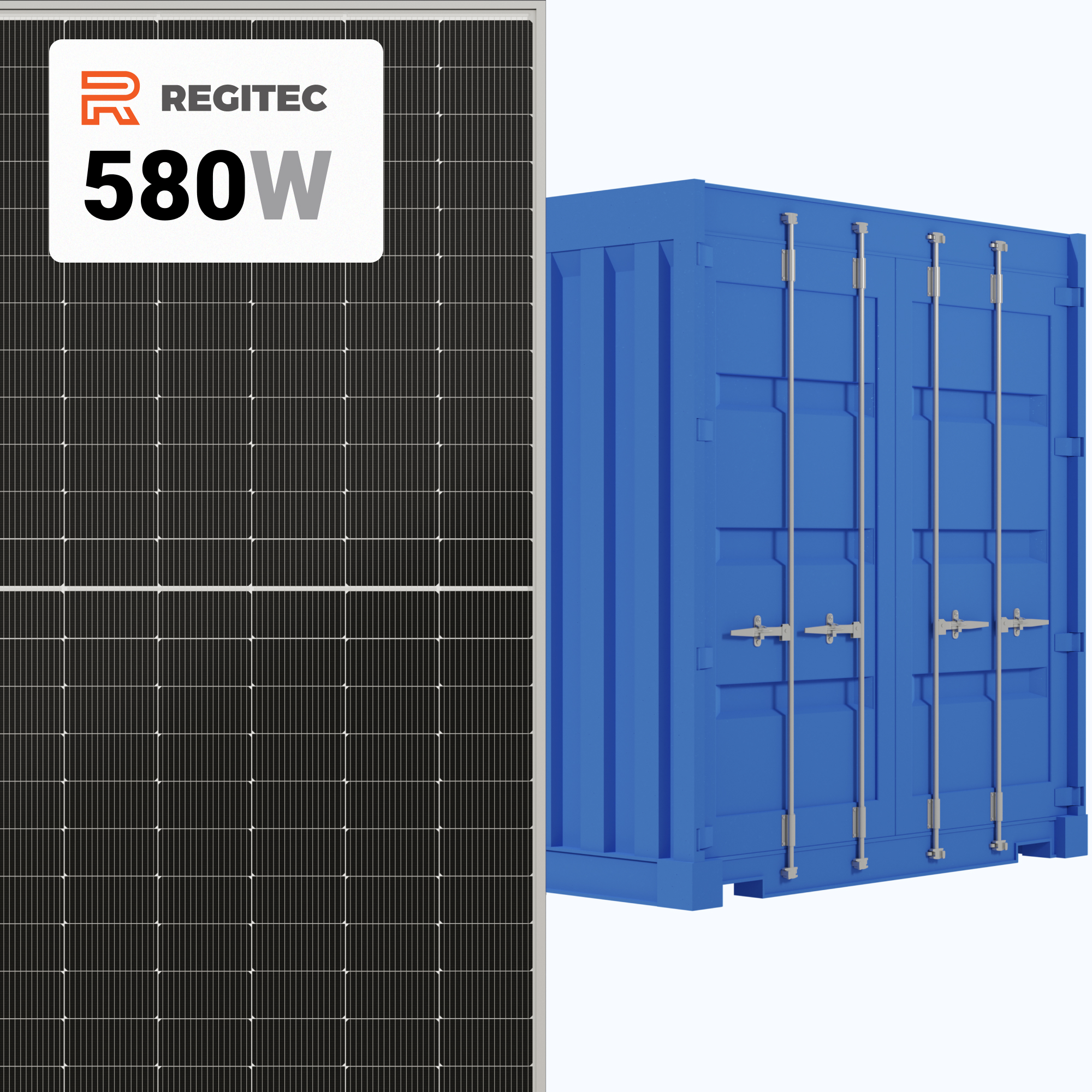 Regitec RMHT72 580W Solar Panel