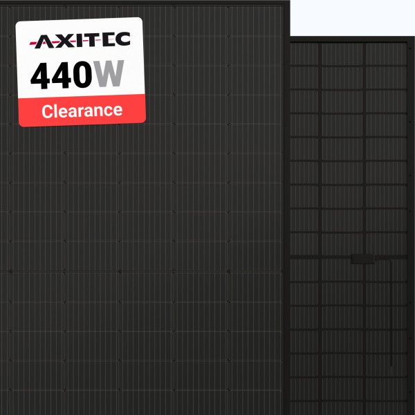 Axitec 440W Solar Panel 108 Cell TOPCon Bifacial All-Black AC-440TGB/108BB Clearance