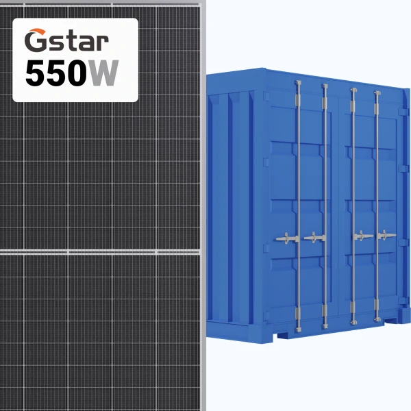 GSTAR Solar 550W Solar Panel 144 Cell Bifacial GSD7G72M-550WT Commercial 720 panels per Container (Truckload)