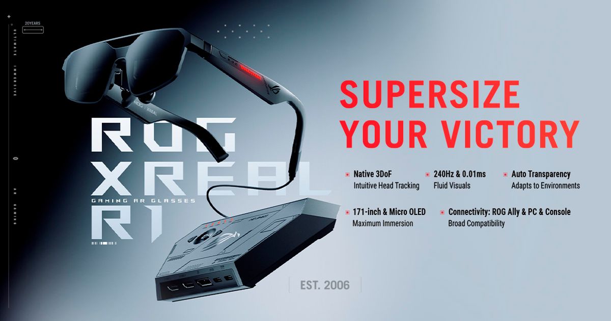 ROG XREAL R1 AR Gaming Glasses product image